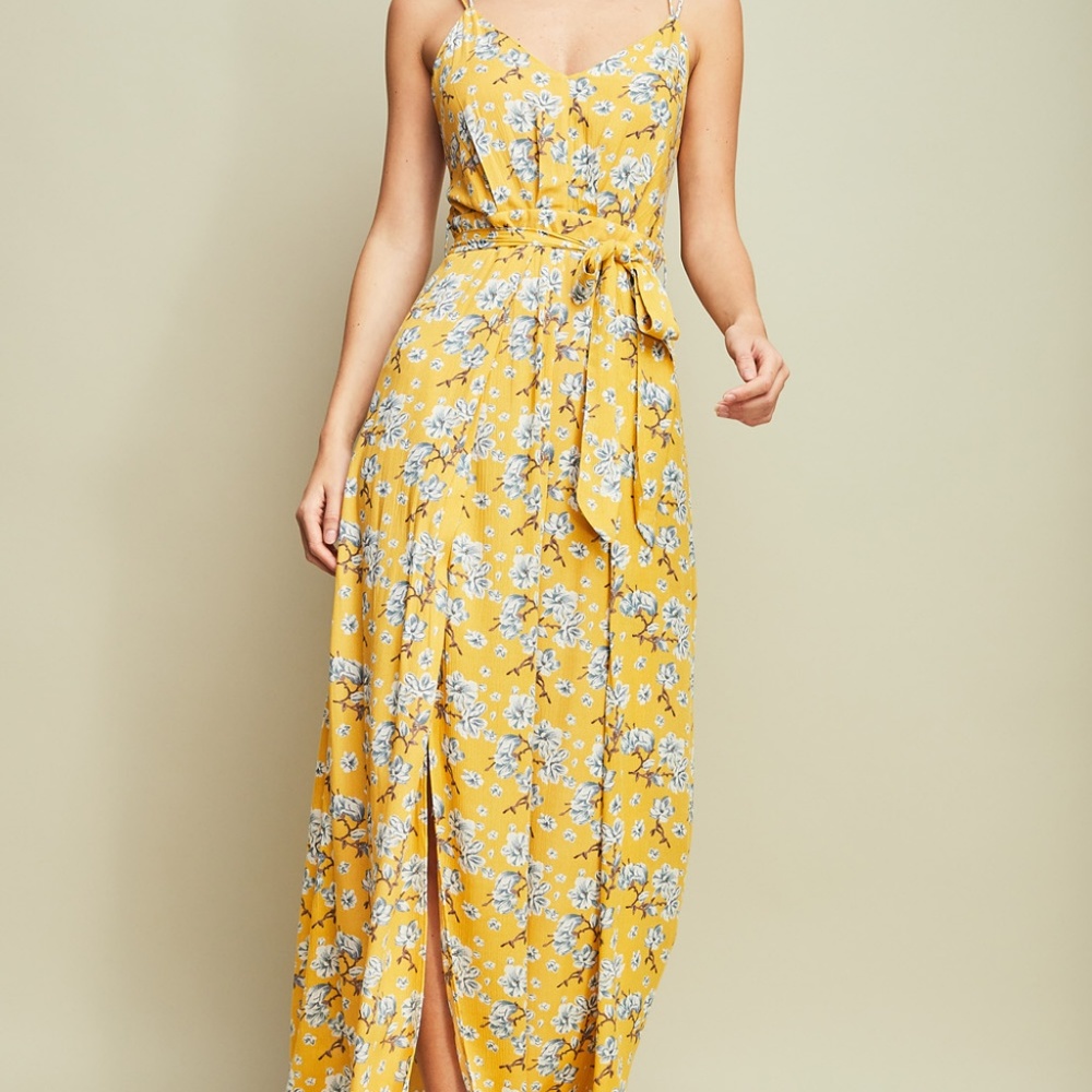 SALE!!!!Floral print crisscross open back jumpsuit - Picture 2 of 8